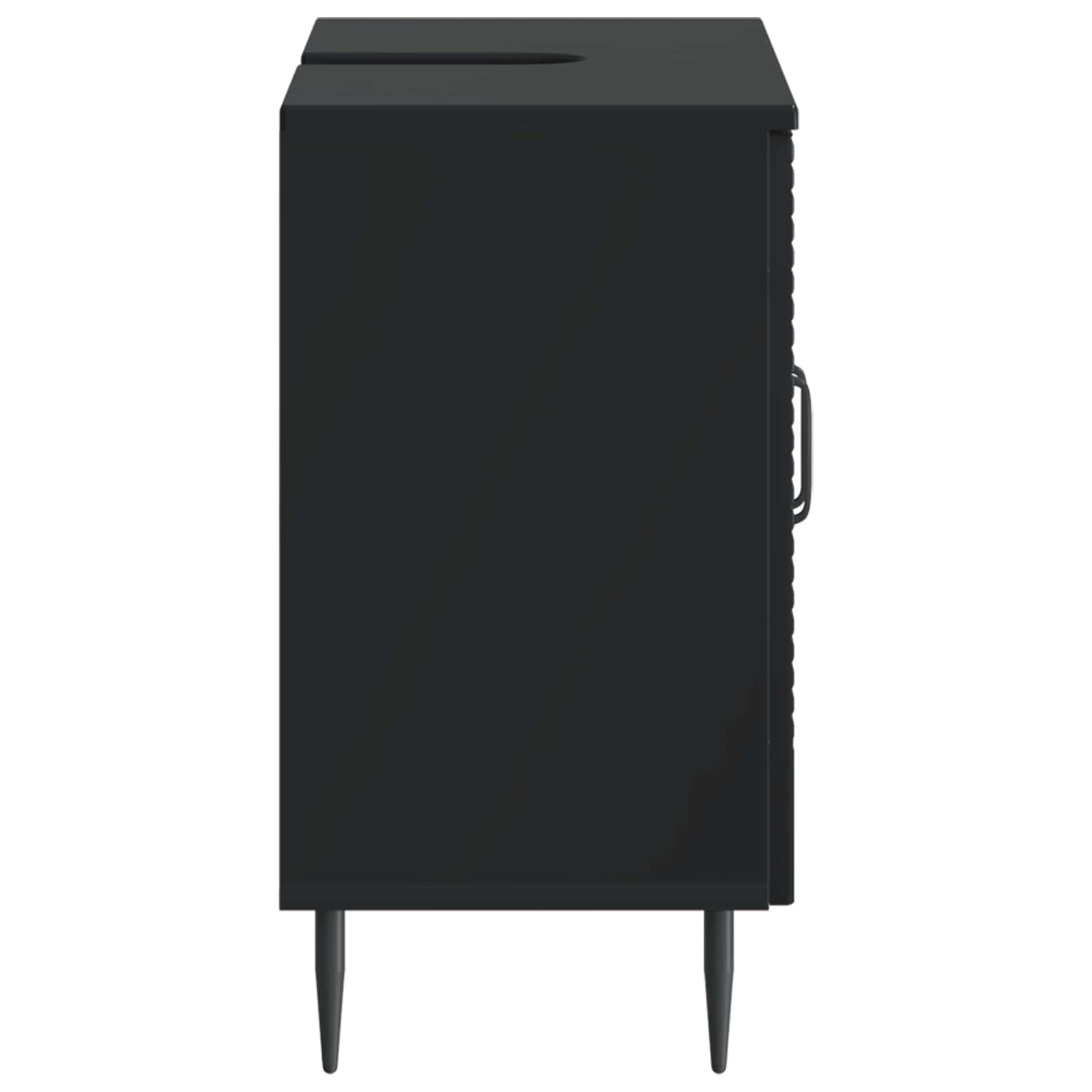 vidaXL Bathroom Sink Cabinet HAARLEM Black 59.5 x 31.5x 59 cm 5