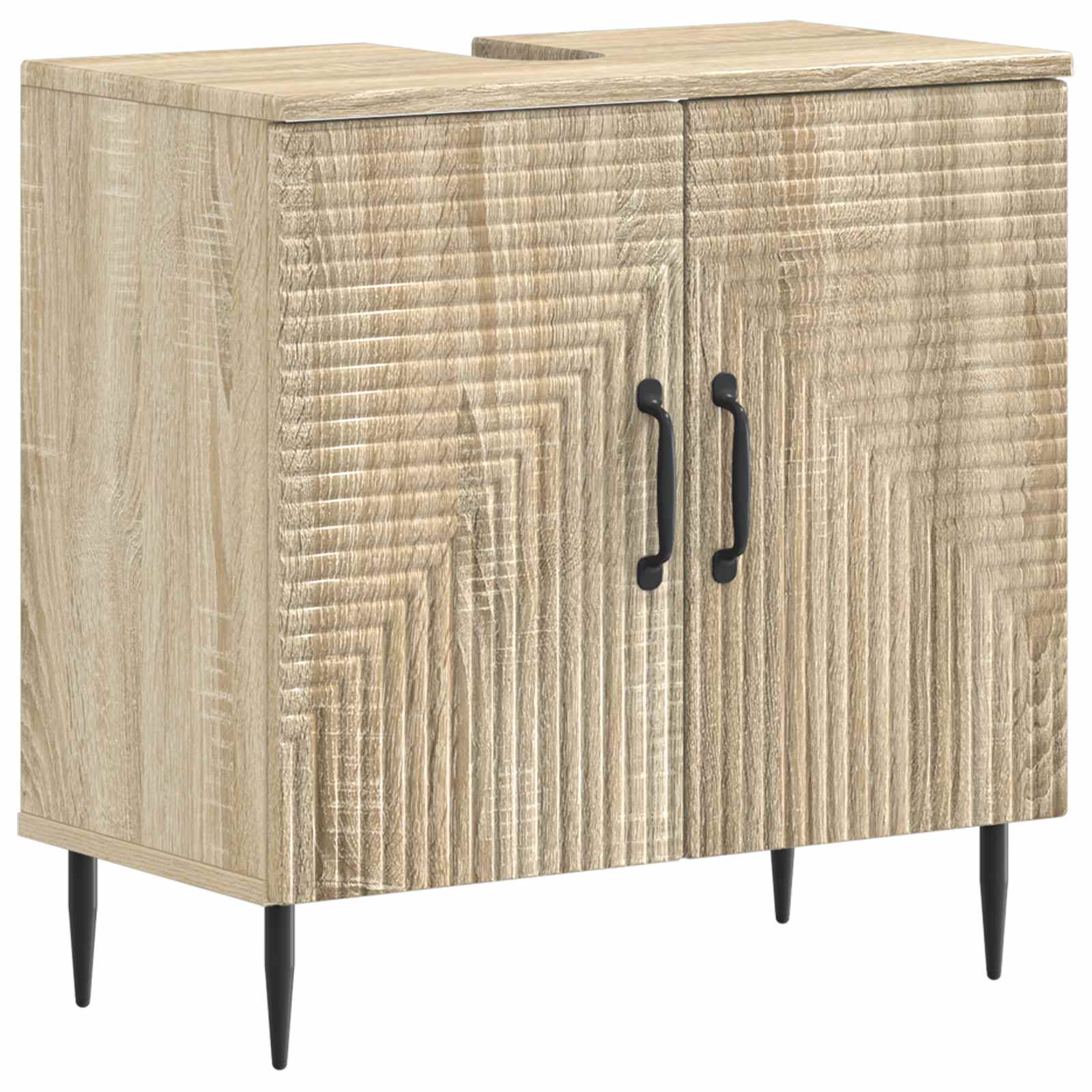 vidaXL Bathroom Sink Cabinet HAARLEM Sonoma Oak 59.5 x 31.5x 59 cm 2
