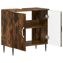 vidaXL Bathroom Sink Cabinet HAARLEM Smoked Oak 59.5 x 31.5x 59 cm 3