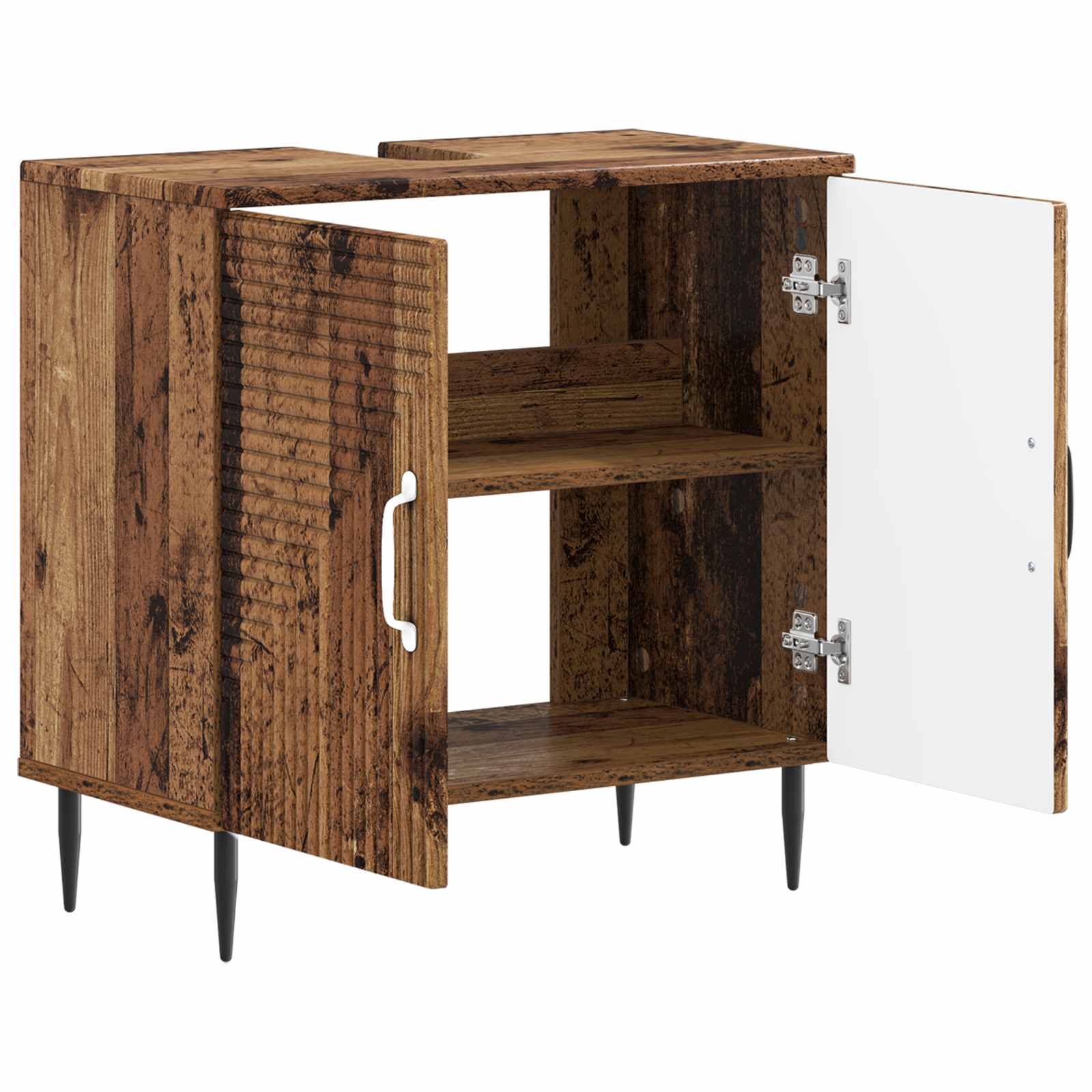 vidaXL Bathroom Sink Cabinet HAARLEM Old Wood 59.5 x 31.5x 59 cm 3