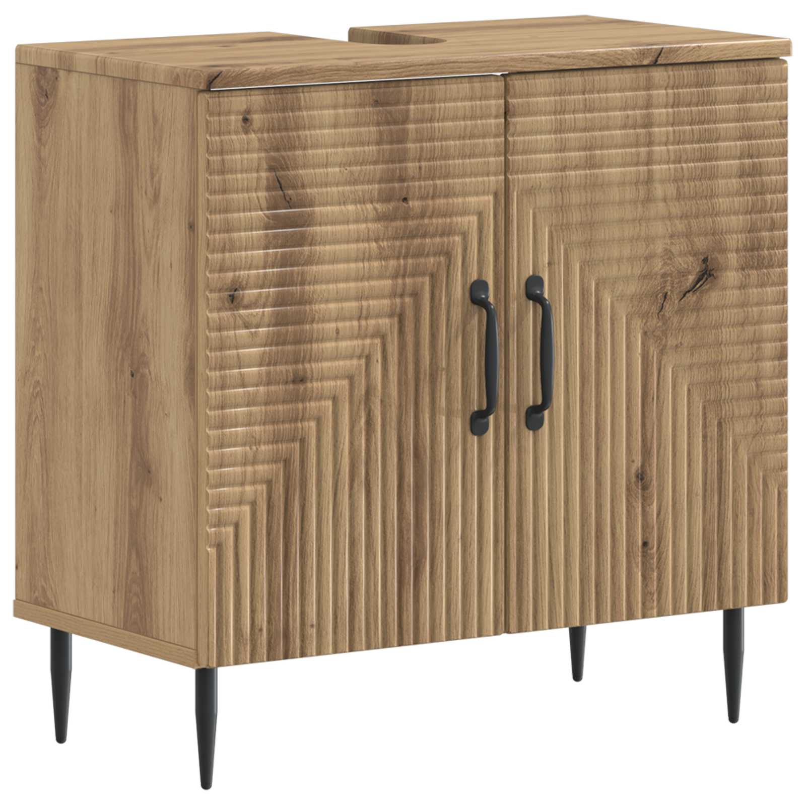 vidaXL Bathroom Sink Cabinet HAARLEM Artisan Oak 59.5 x 31.5x 59 cm 2