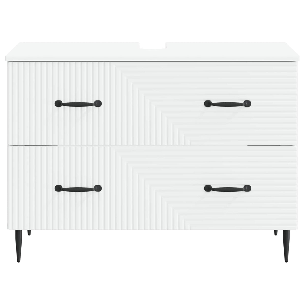 Bathroom Sink Cabinet HAARLEM 82 x 41x 58.5 cm White