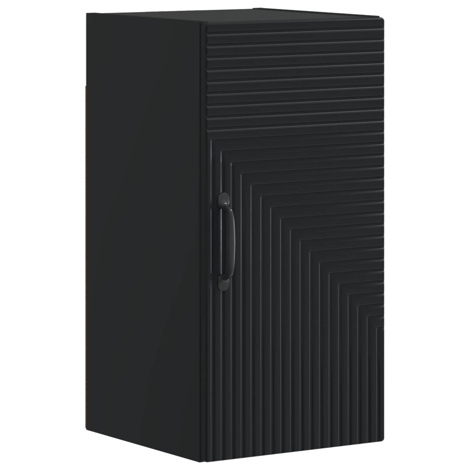 vidaXL Bathroom Wall Cabinet HAARLEM Black 30 x 31 x 59 cm 2