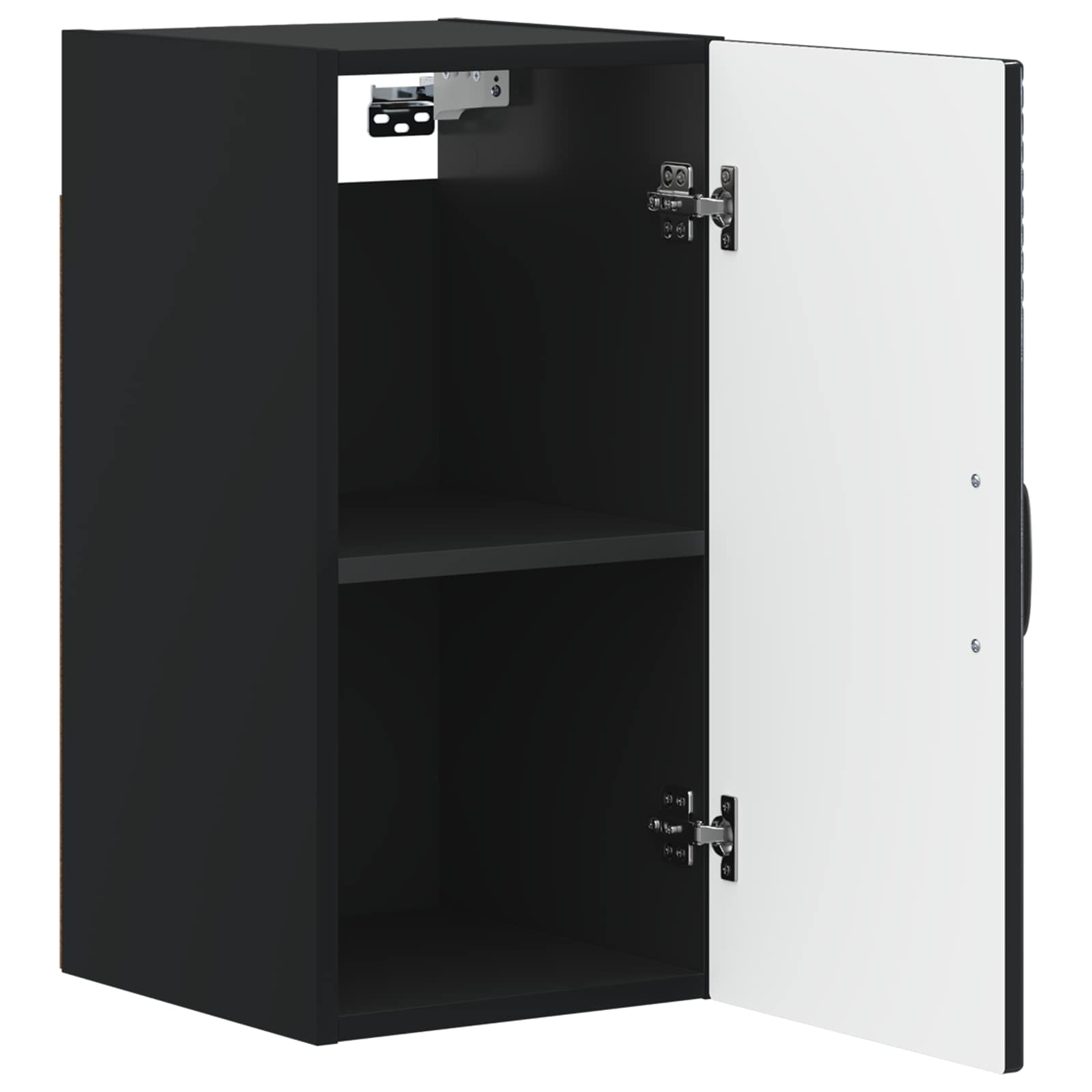 vidaXL Bathroom Wall Cabinet HAARLEM Black 30 x 31 x 59 cm 3