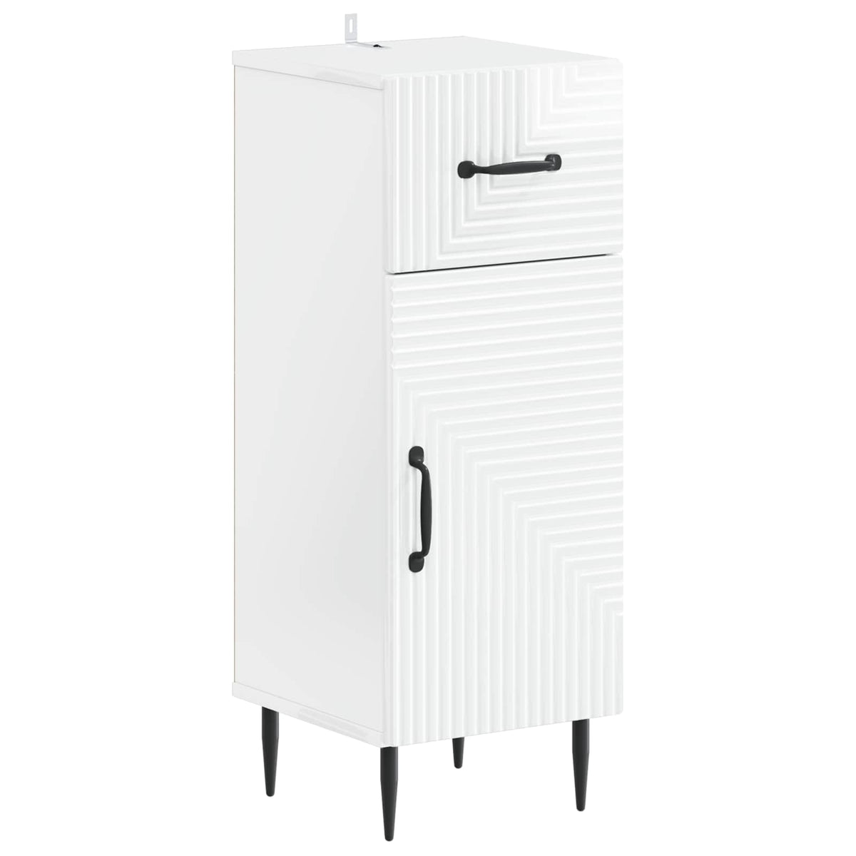 Bathroom Storage Cainet HAARLEM 30 x 31 x 80 cm High gloss white