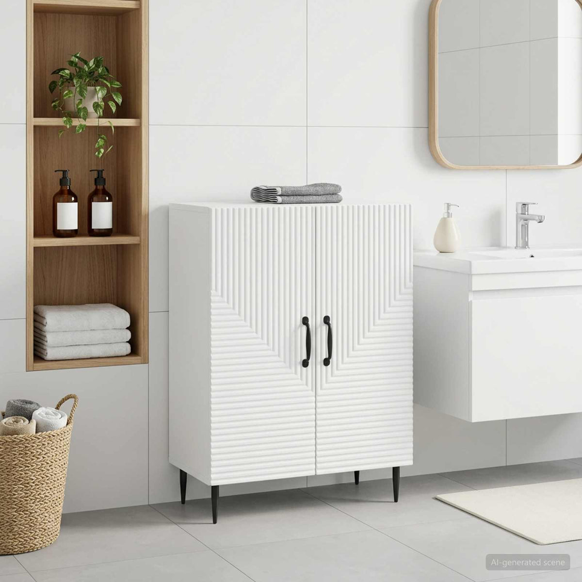 vidaXL Bathroom Storage Cainet HAARLEM 59.5 x 31 x 80 cm
