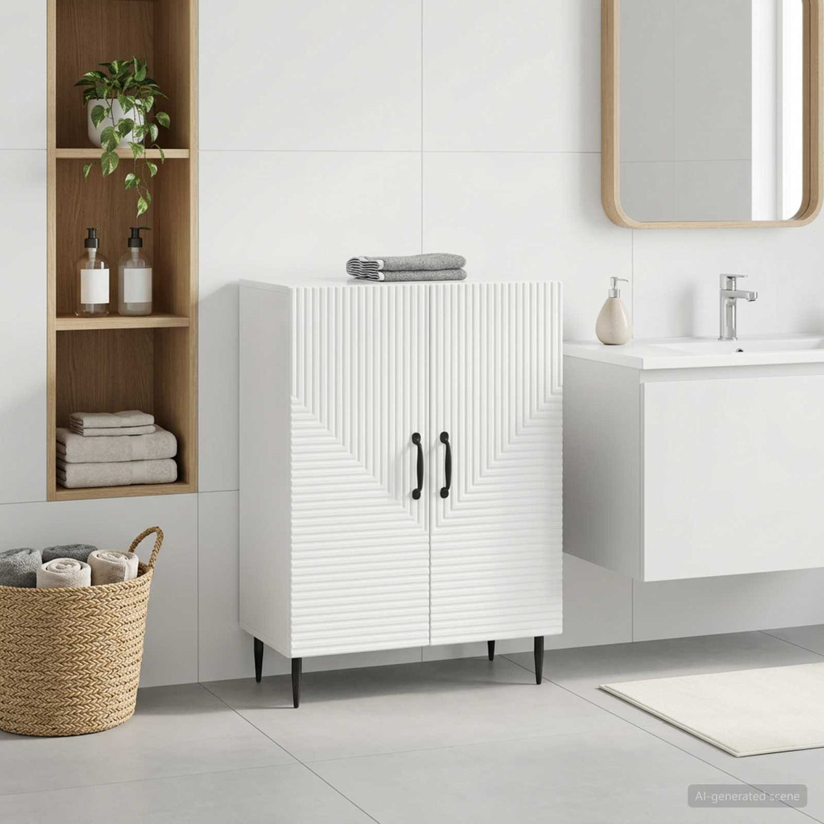 vidaXL Bathroom Storage Cainet HAARLEM 59.5 x 31 x 80 cm