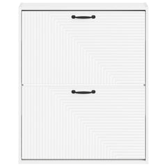 vidaXL Wall-Mounted Shoe Cabinet HAARLEM 71 x 17 x 86 cm White 4