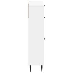 vidaXL Shoe Cabinet HAARLEM 78 x 24 x 103 cm Engineered Wood White 5