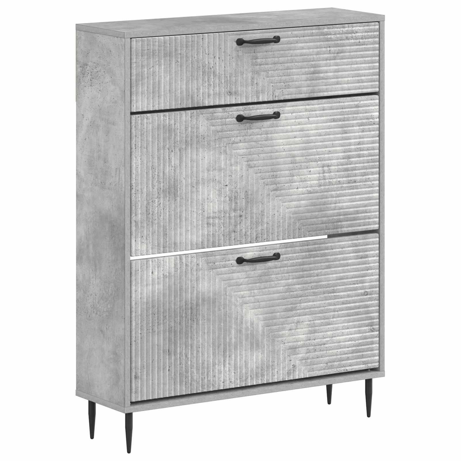 vidaXL Shoe Cabinet HAARLEM 78 x 24 x 103 cm Engineered Wood 2