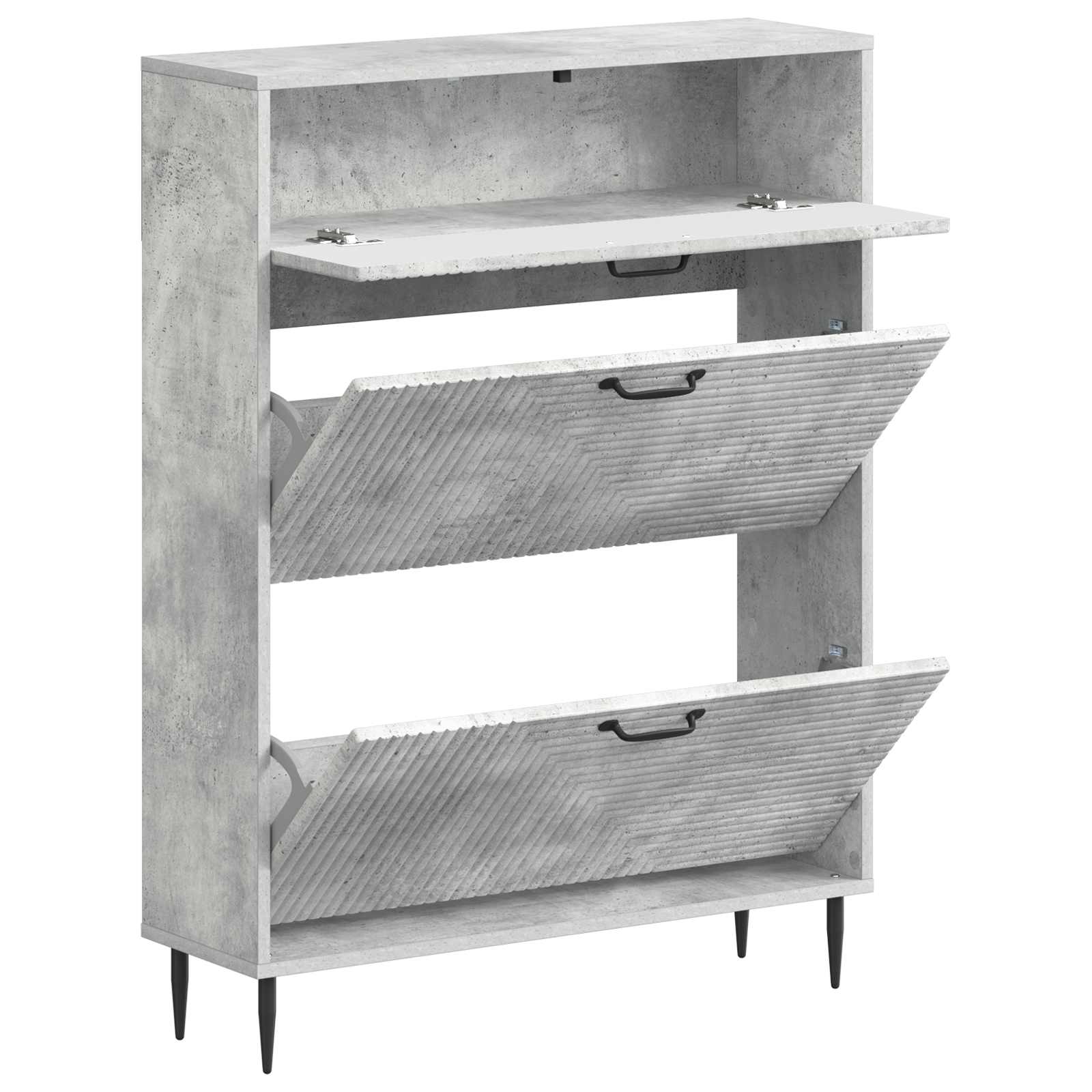 vidaXL Shoe Cabinet HAARLEM 78 x 24 x 103 cm Engineered Wood 3