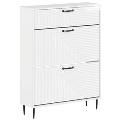 vidaXL Shoe Cabinet HAARLEM 78 x 24 x 103 cm Engineered Wood 2