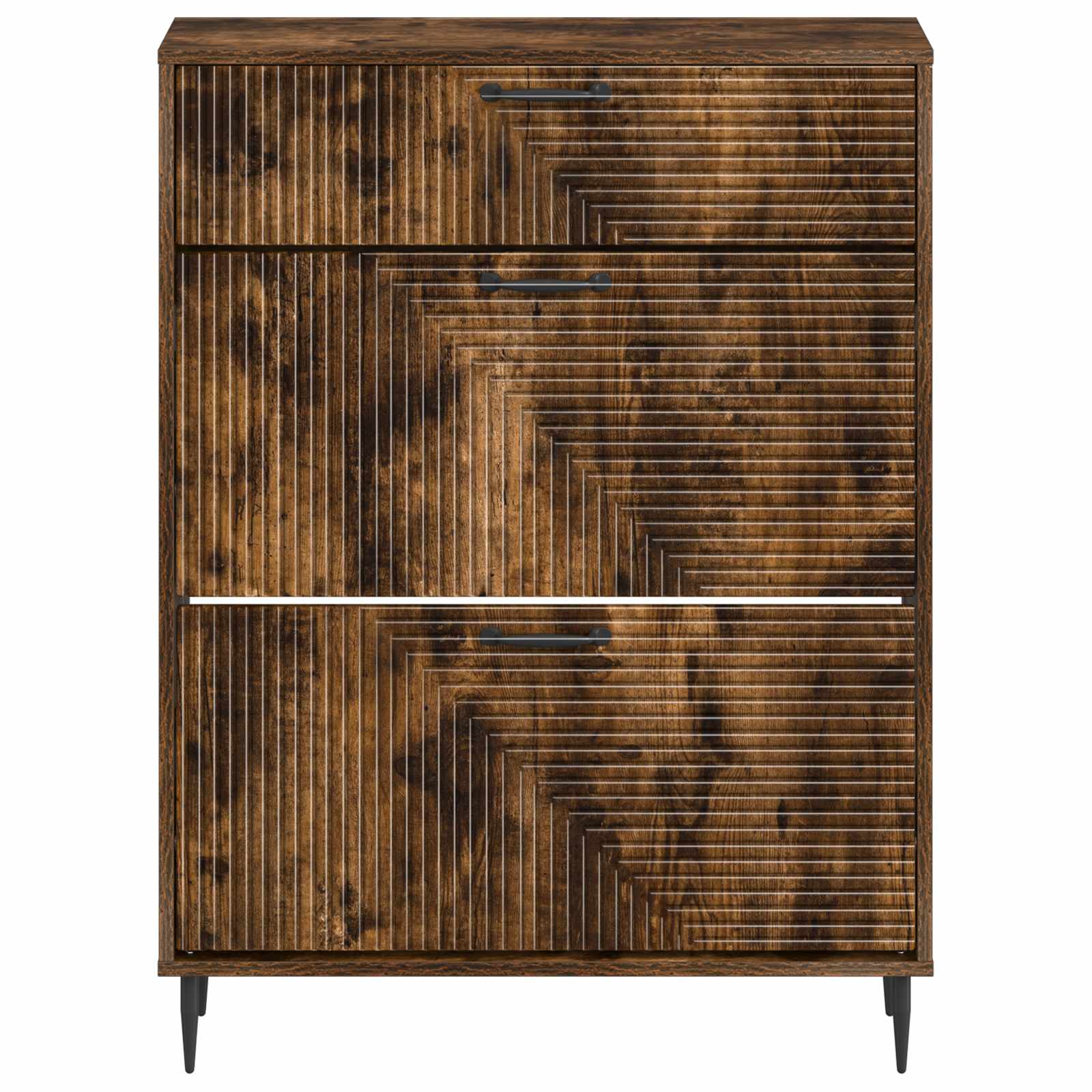 vidaXL Shoe Cabinet HAARLEM 78 x 24 x 103 cm Engineered Wood 4