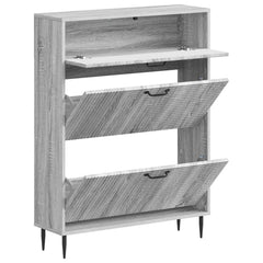vidaXL Shoe Cabinet HAARLEM 78 x 24 x 103 cm Engineered Wood 3