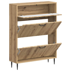 vidaXL Shoe Cabinet HAARLEM 78 x 24 x 103 cm Engineered Wood 3