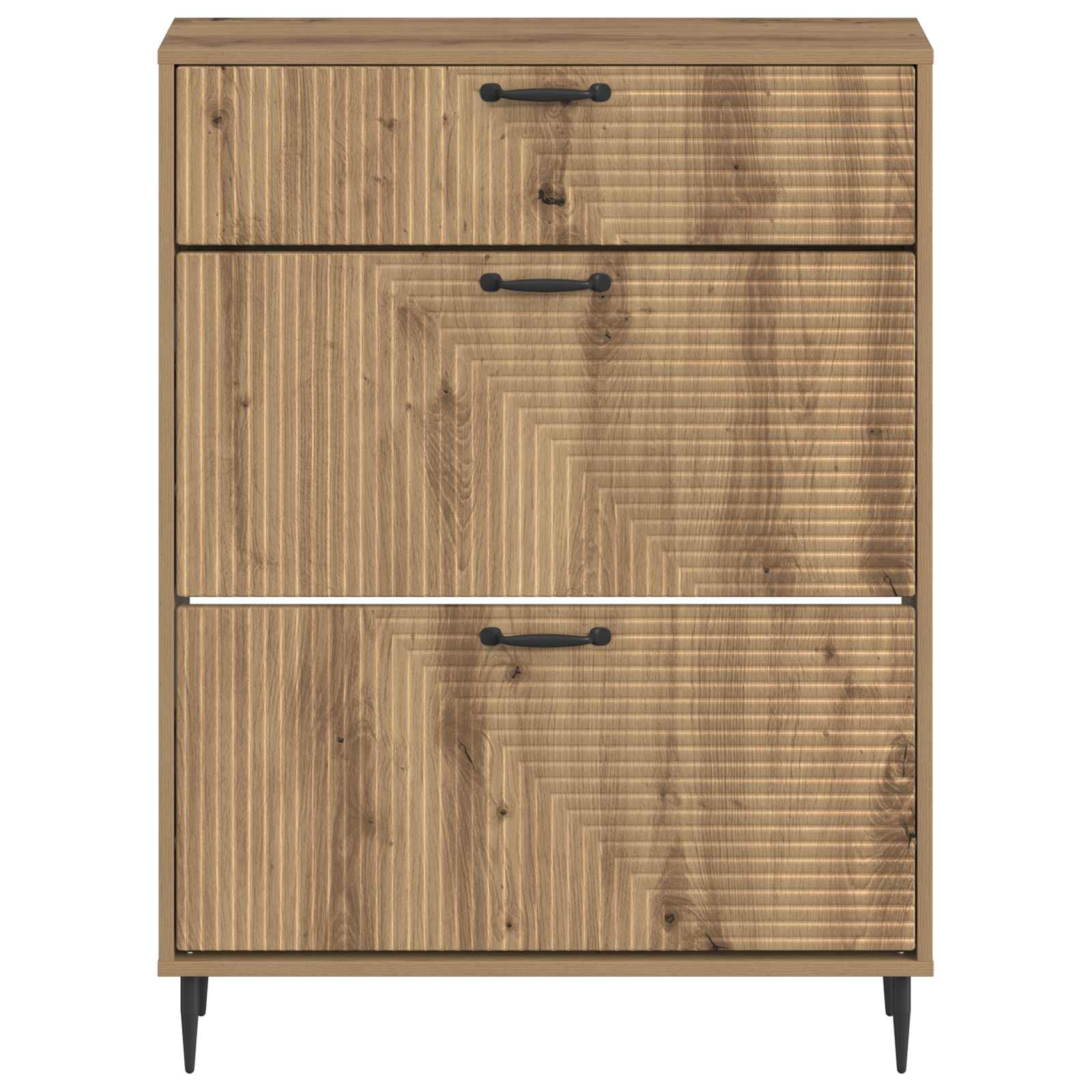 vidaXL Shoe Cabinet HAARLEM 78 x 24 x 103 cm Engineered Wood 4