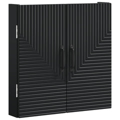 vidaXL Dartboard Cabinet HAARLEM Black 52.5 x 10.5 x 53.5 cm 4