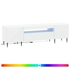LED TV Cabinet HAARLEM 153 x 35 x 43 cm White