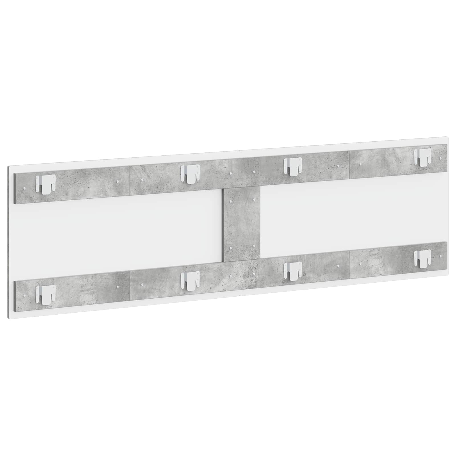 vidaXL Wall-Mounted Headboard HAARLEM Concrete Grey Engineered Wood 5