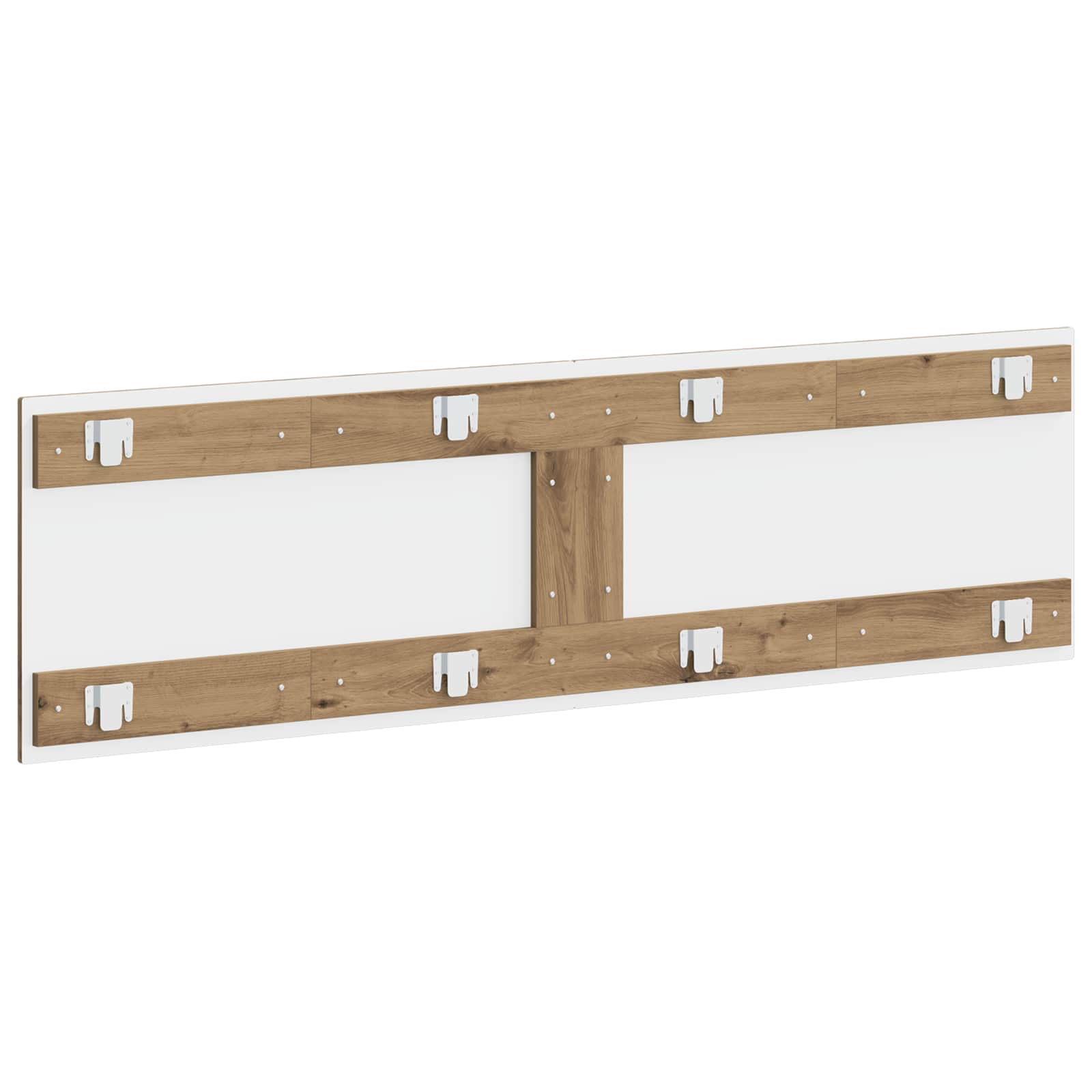 vidaXL Wall-Mounted Headboard HAARLEM Artisan Oak Engineered Wood 5