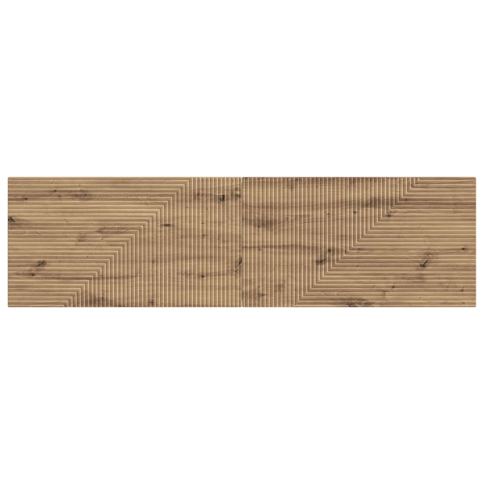 vidaXL Wall-Mounted Headboard HAARLEM Artisan Oak Engineered Wood 3
