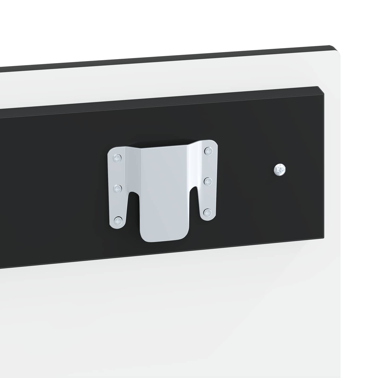 vidaXL Wall-Mounted Headboard HAARLEM Black Engineered Wood 6