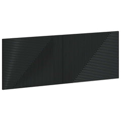vidaXL Wall-Mounted Headboard HAARLEM Black Engineered Wood 2