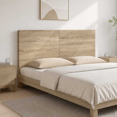 vidaXL Wall-Mounted Headboard HAARLEM Engineered Wood Width 120 cm