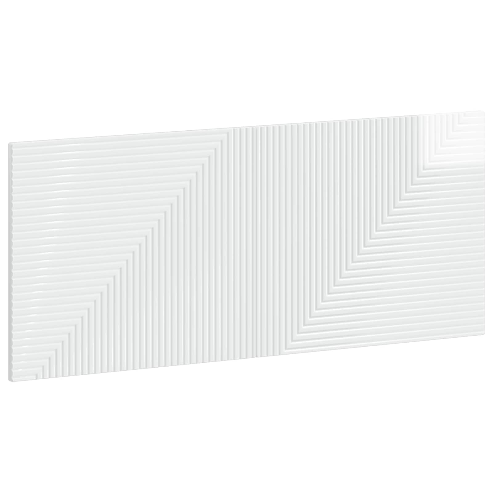 vidaXL Wall-Mounted Headboard HAARLEM High Gloss White Engineered Wood 2