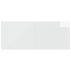 vidaXL Wall-Mounted Headboard HAARLEM High Gloss White Engineered Wood 3