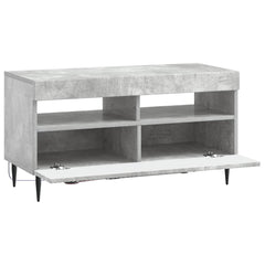 vidaXL LED TV Cabinet Concrete Grey Engineered Wood 5