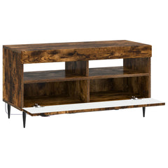 vidaXL LED TV Cabinet Smoked Oak Engineered Wood 5