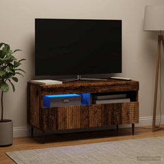 vidaXL LED TV Cabinet Old Wood Engineered Wood 4