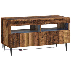 vidaXL LED TV Cabinet Old Wood Engineered Wood 2