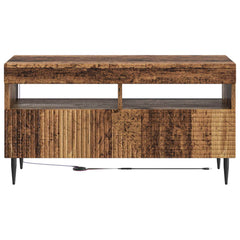 vidaXL LED TV Cabinet Old Wood Engineered Wood 6