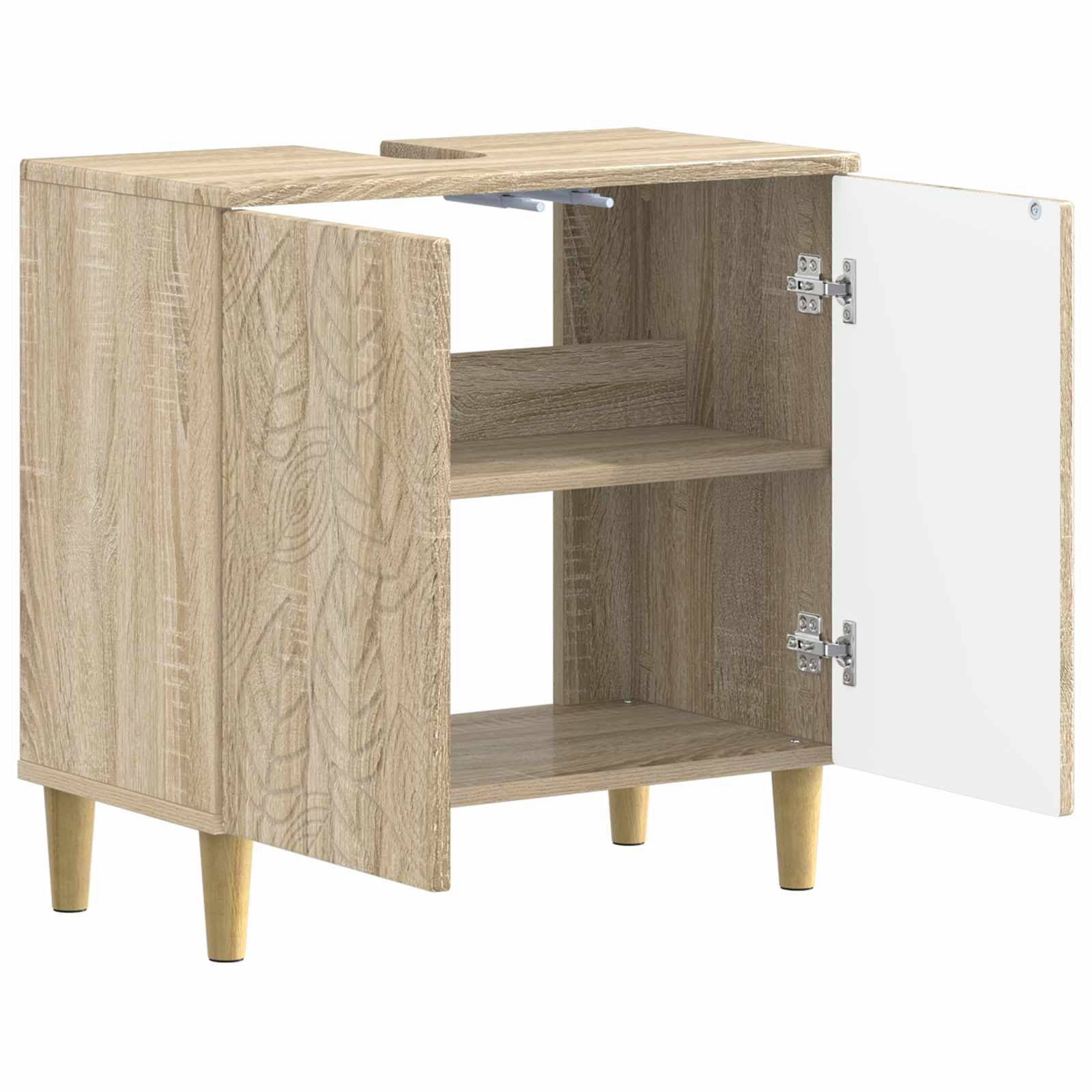 vidaXL Bathroom Sink Cabinet DELFT Sonoma Oak 59.5 x 31.5x 59 cm 3