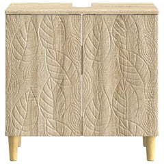 vidaXL Bathroom Sink Cabinet DELFT Sonoma Oak 59.5 x 31.5x 59 cm 4