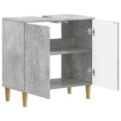 vidaXL Bathroom Sink Cabinet DELFT Concrete Grey 59.5 x 31.5x 59 cm 3