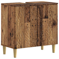 vidaXL Bathroom Sink Cabinet DELFT Old Wood 59.5 x 31.5x 59 cm 2