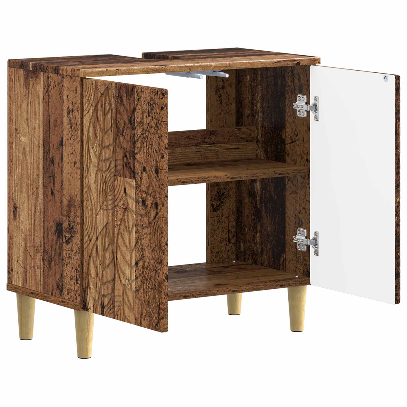 vidaXL Bathroom Sink Cabinet DELFT Old Wood 59.5 x 31.5x 59 cm 3