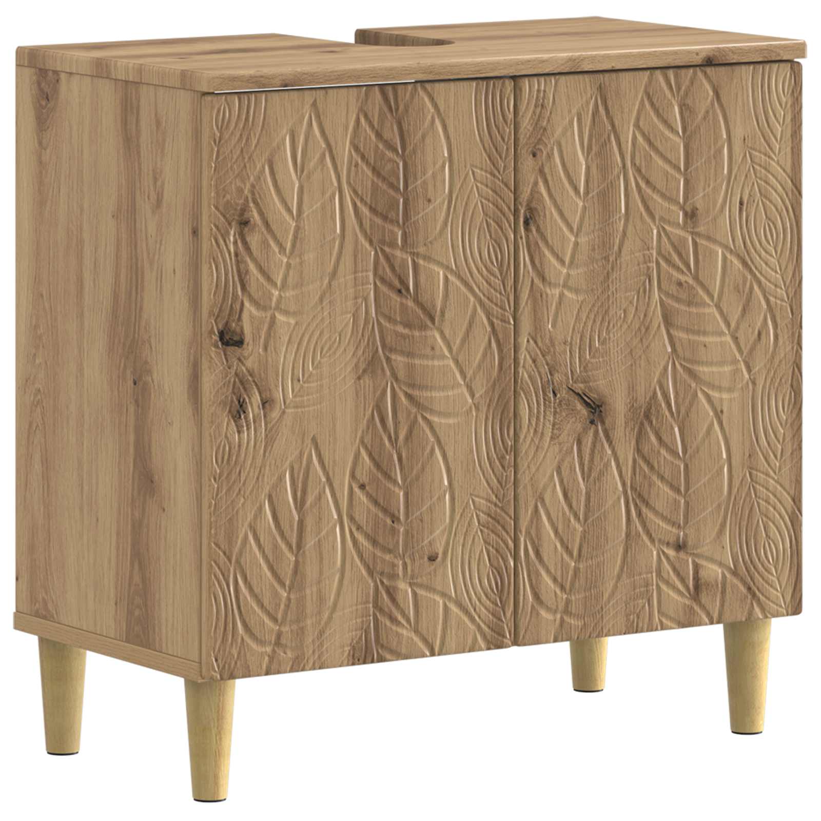 vidaXL Bathroom Sink Cabinet DELFT Artisan Oak 59.5 x 31.5x 59 cm 2