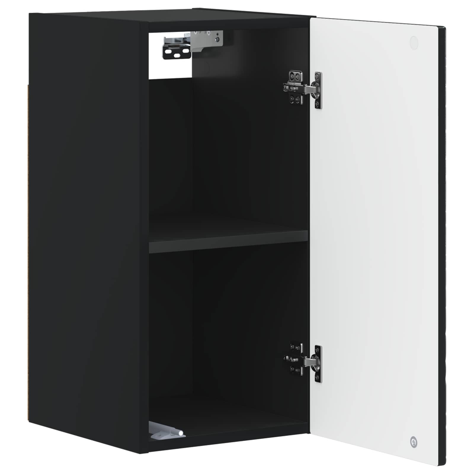 vidaXL Bathroom Wall Cabinet DELFT Black 30 x 31 x 59 cm 3