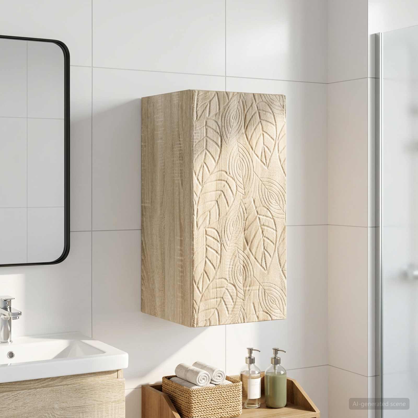 vidaXL Bathroom Wall Cabinet DELFT Sonoma Oak 30 x 31 x 59 cm 1