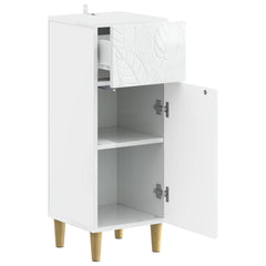 vidaXL Bathroom Storage Cainet DELFT High Gloss White 30 x 31 x 80 cm 3