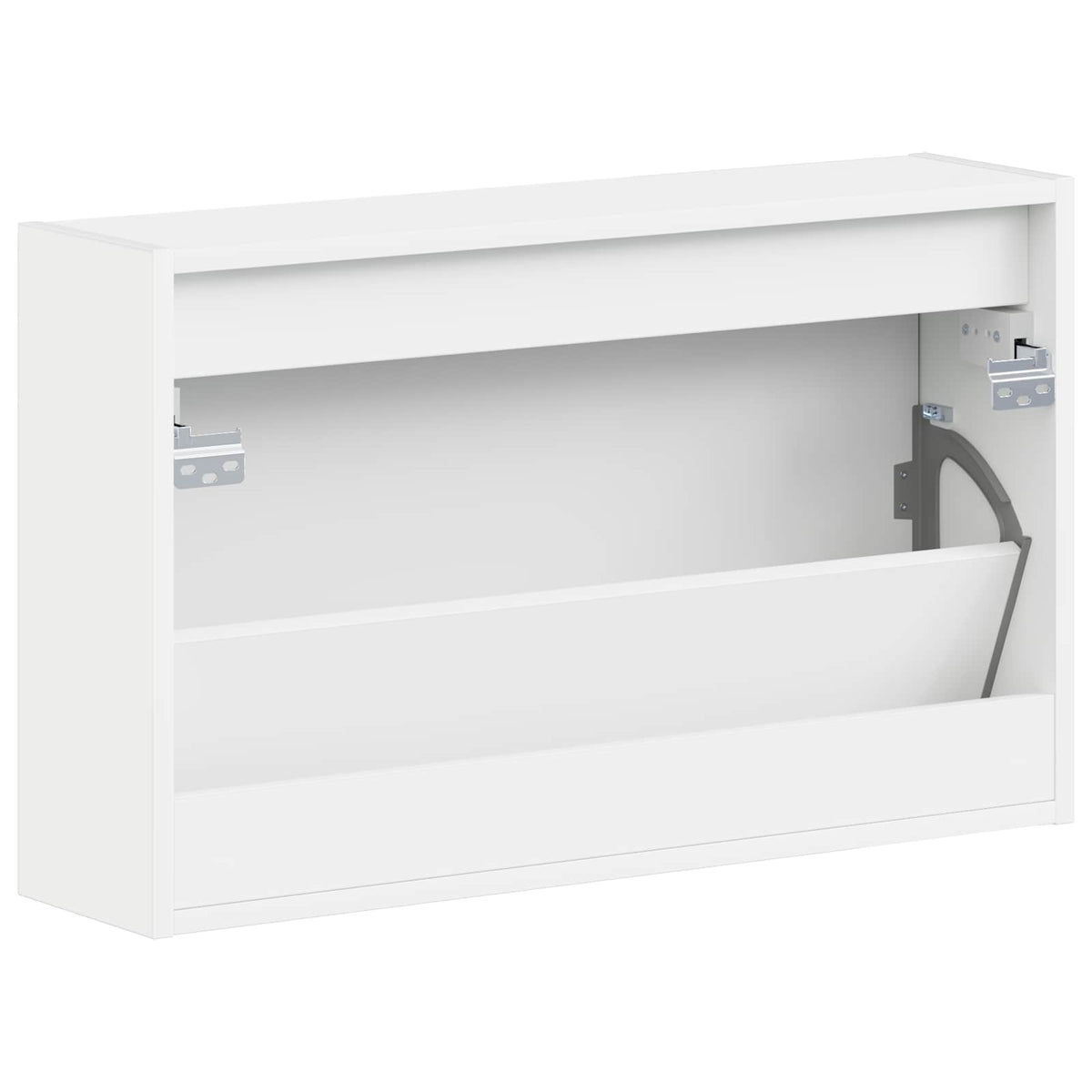 Wall-Mounted Shoe Cabinet White