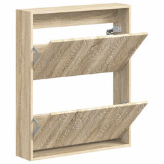 vidaXL Wall-Mounted Shoe Cabinet DELFT 71 x 17 x 86 cm Engineered Wood 3