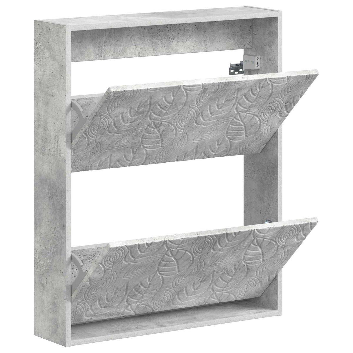 Wall-Mounted Shoe Cabinet DELFT 71 x 17 x 86 cm Engineered Wood Concrete grey