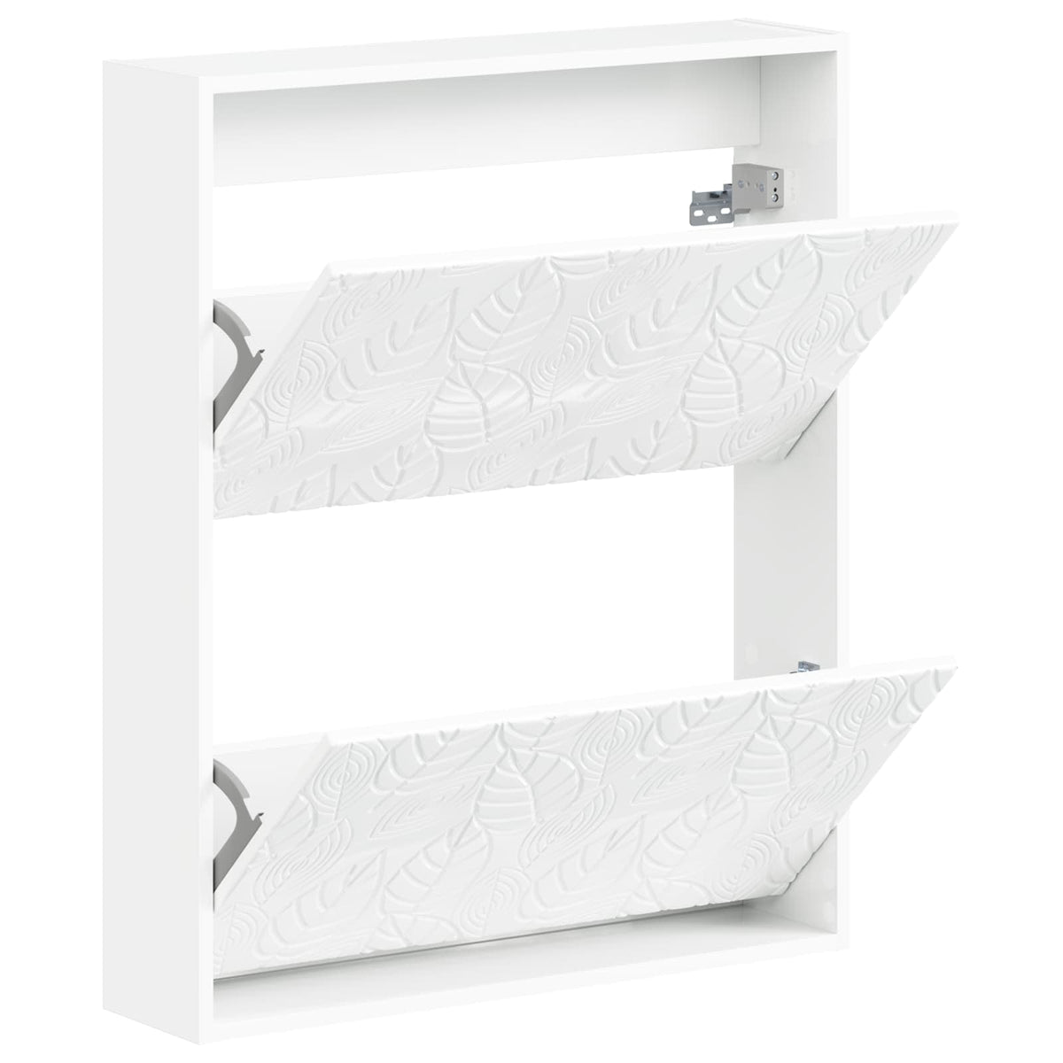 Wall-Mounted Shoe Cabinet DELFT 71 x 17 x 86 cm Engineered Wood High gloss white