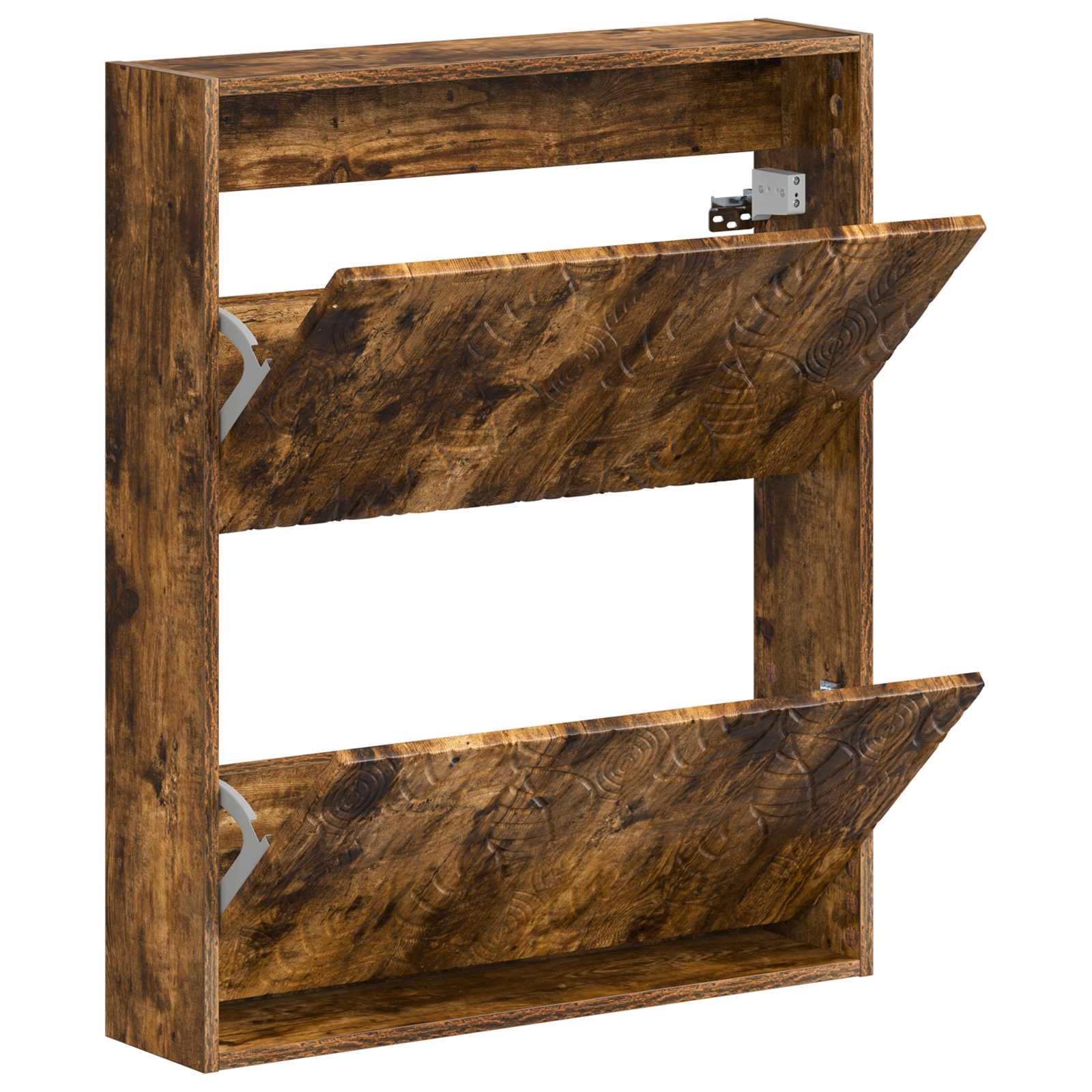 vidaXL Wall-Mounted Shoe Cabinet DELFT 71 x 17 x 86 cm Engineered Wood 3