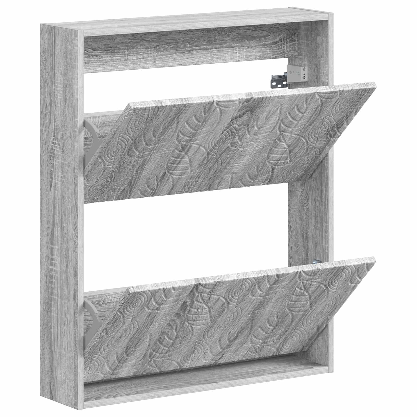 vidaXL Wall-Mounted Shoe Cabinet DELFT 71 x 17 x 86 cm Engineered Wood 3